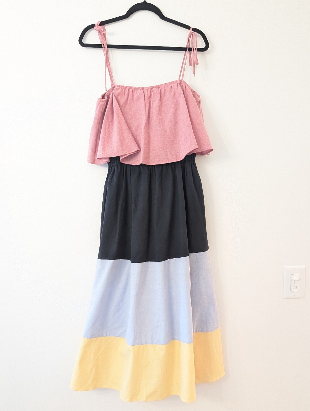 English Factory Color Block Maxi Dress - Picture 2 of 6